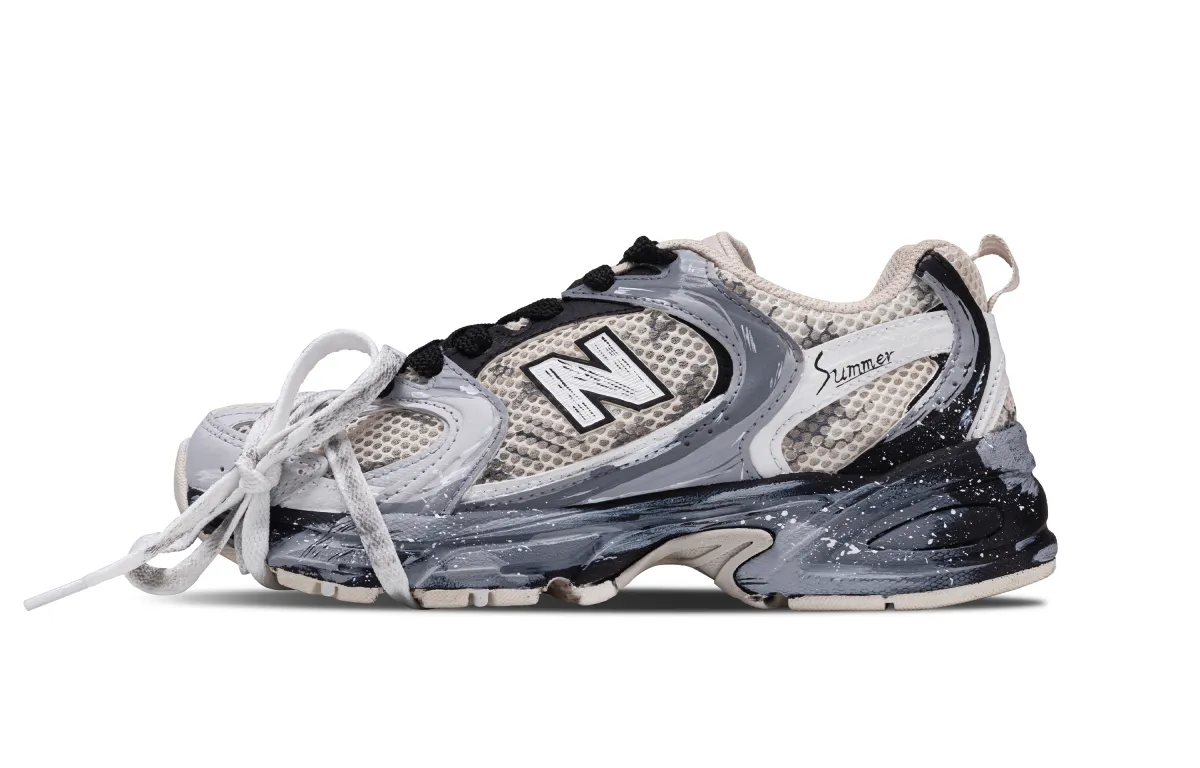 New Balance NB 530 Mesh, Textile, Artificial Leather Abrasion Resistant Low top Casual City Commuting Running Shoes