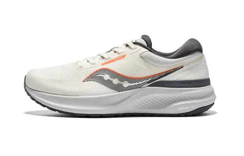 Saucony Fabric Cushioning Abrasion Resistant Breathable Low top Casual Running Shoes Unisex Gray