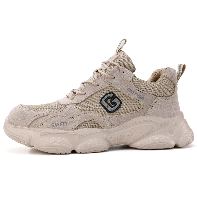 LANOUDUN Support Abrasion Resistant High top Outdoor Shoes Unisex Khaki