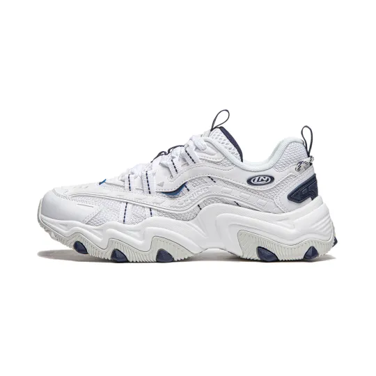 Li Ning Cat Paw Lite 2 Cushioning Slip Resistant Low top Chunky Sneakers Women's Standard White