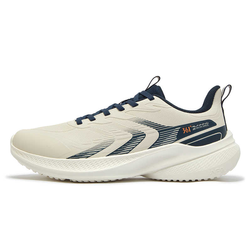 361° Lightweight Slip Resistant Lightweight Anti Slip Low top Casual Running Shoes Men’s White Blue