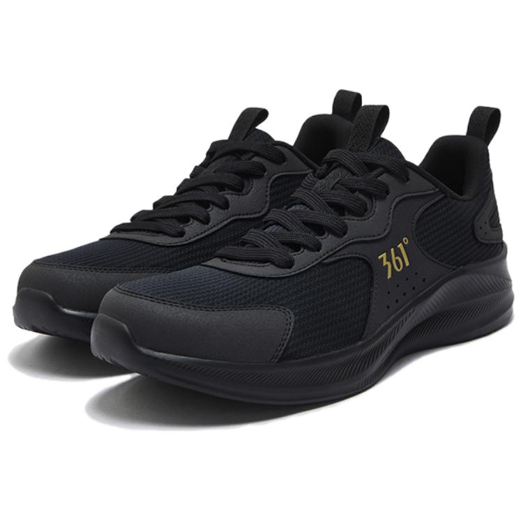 361° Cushioning Slip Resistant Cushioning Slip Resistant Low top Casual Running Shoes Men’s Obsidian Black