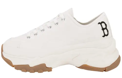 MLB Big Ball Chunky Low New York Yanker Slip Resistant Abrasion Resistant Low top Chunky Sneakers Unisex White