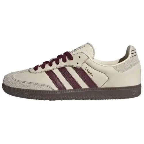 Samba Wmns Adidas Originals Og 'Wonder White Maroon'