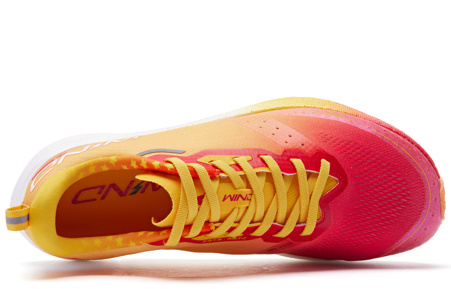 QIAODAN Strong Wind SE Cushioning Rebound Low top Running Shoes Women’s Tomato Red Glaze Yellow