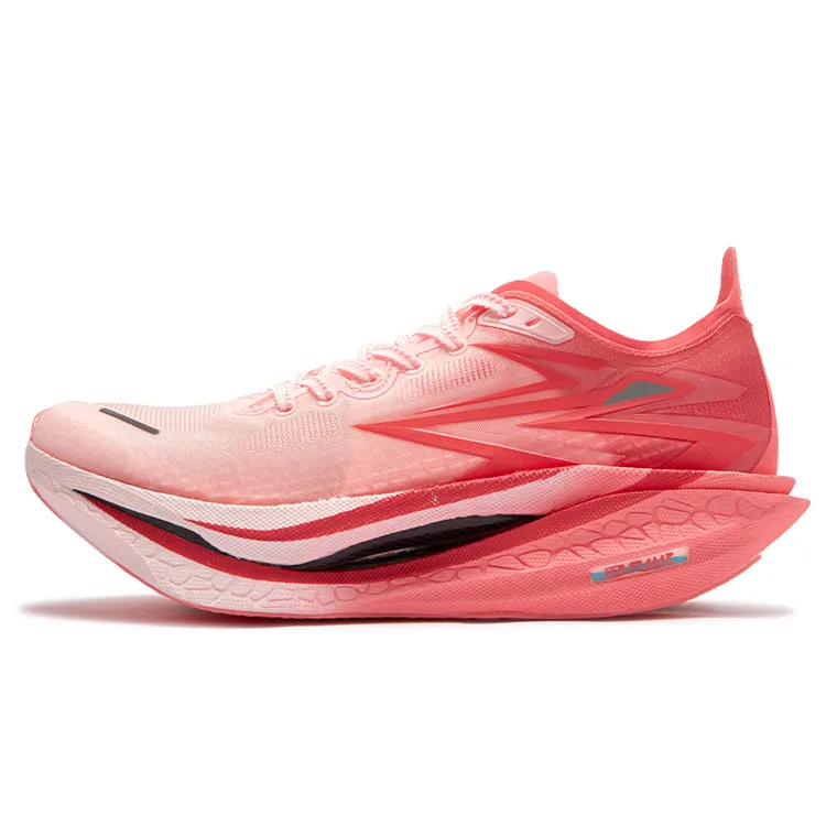 361° Flame 4 Low top Carbon Plate Marathon Training, Racing, Track & Field Competition Running Shoes Unisex Heart Pink