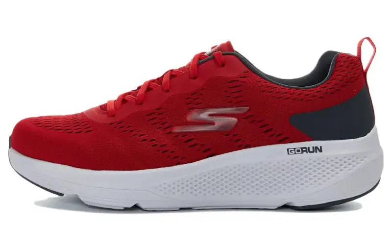 Skechers GO RUN Elevate Durable Breathable Low-Top Running Shoes Men's Red