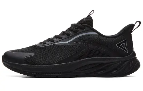 PEAK Wear resistant And Lightweight Low top Running Shoes Men's All Black