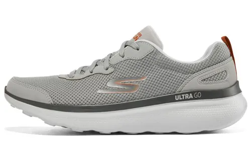 Skechers Go Run Motion Mesh Cushioning Abrasion Resistant Low top Running Shoes Men's Gray Orange