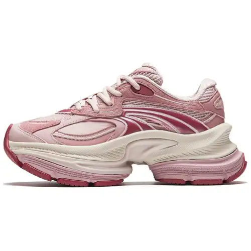 Anta Fuyao 2 Slip Resistant Abrasion Resistant Low top Chunky Sneakers Women's Pink