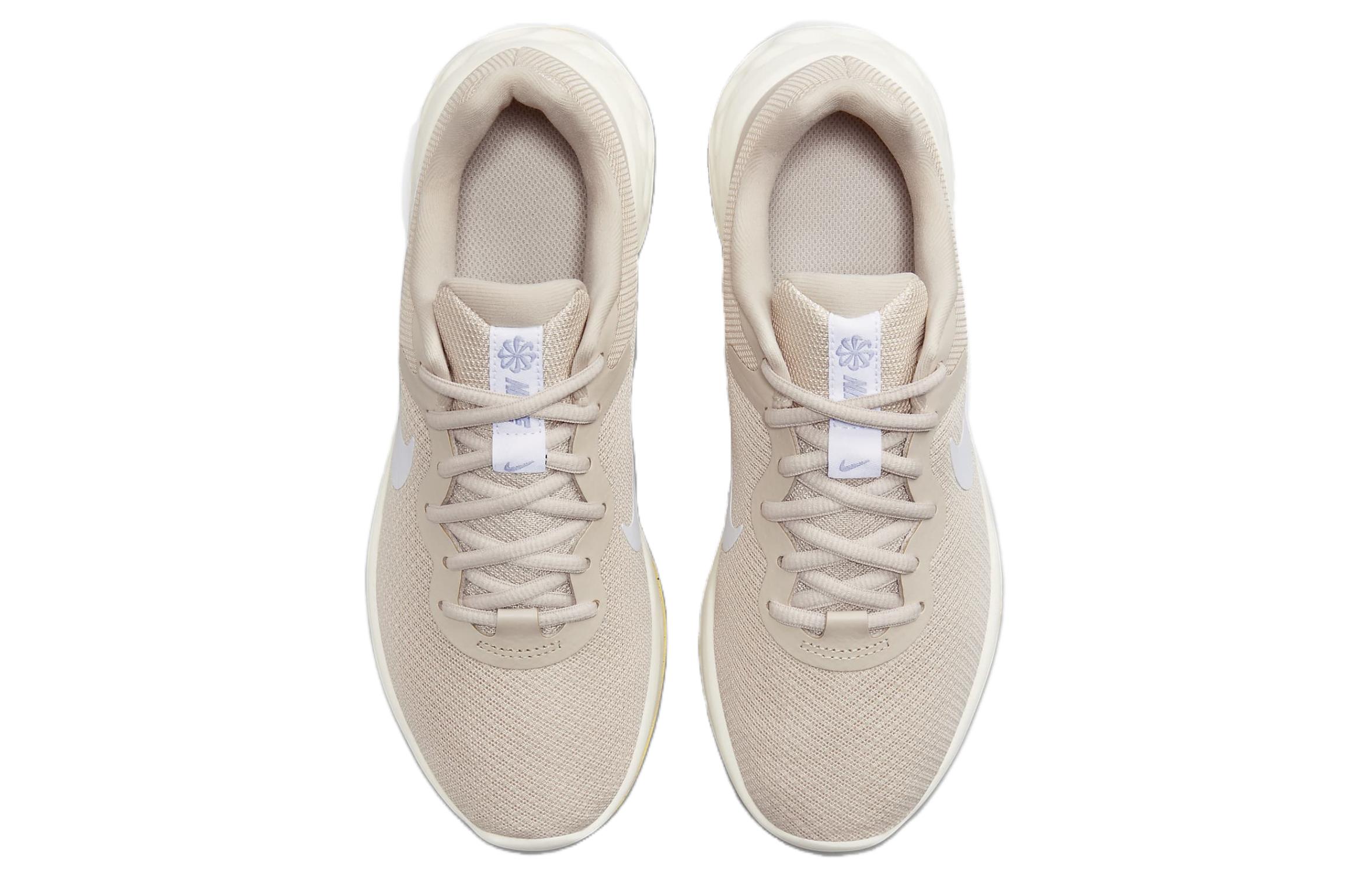 Nike REVOLUTION 6 Cushioning, Wear Resistant Low top Running Shoes Women’s Ecru