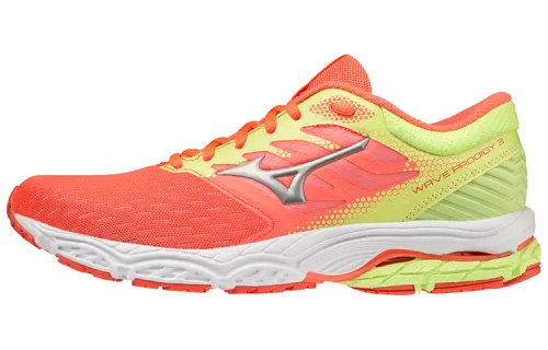 Mizuno Wave Prodigy 3 Running Shoes Women's Low Top Pink/Yellow