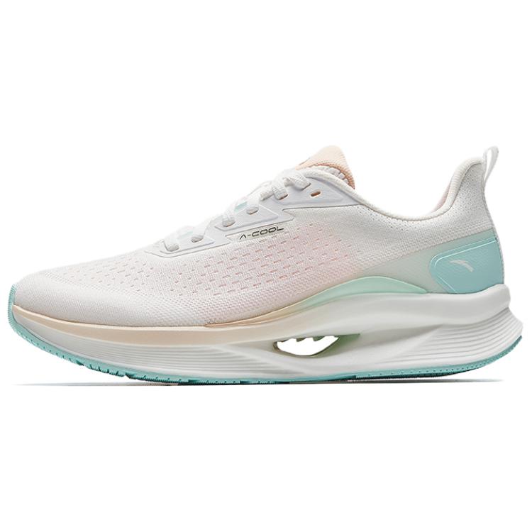 Anta Abrasion Resistant Breathable Low top Casual Running Shoes Women’s White Pink Blue