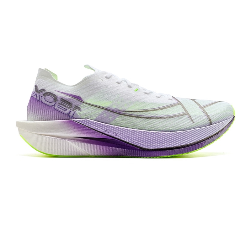 XTEP 160X 6.0 Fabric Abrasion Resistant Lightweight Rebound Low top Carbon Plate Marathon Running Shoes Men’s Purple