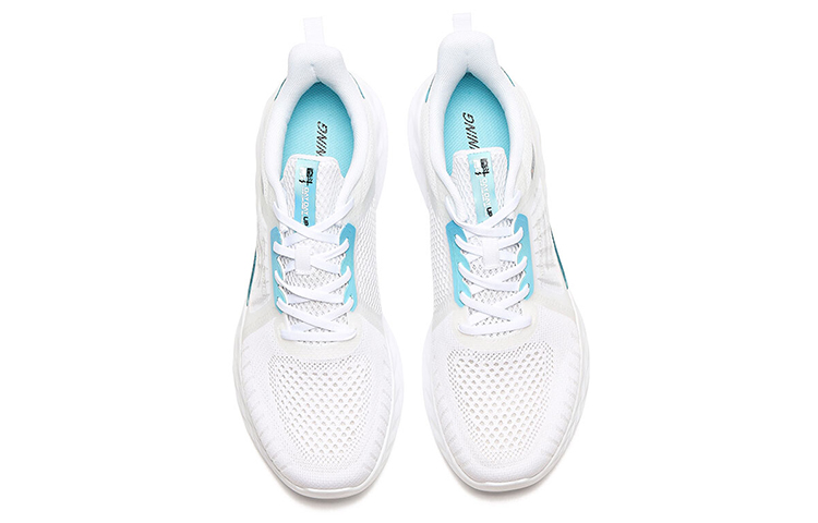 361° QU!KFOAM Cushioning Slip Resistant Abrasion Resistant Low top Sports Casual Shoes Men’s White Blue