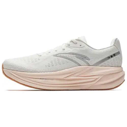 Anta Champion 4 Cushioning Slip Resistant Low top PG7 Sprint Running Shoes Women's White Silver