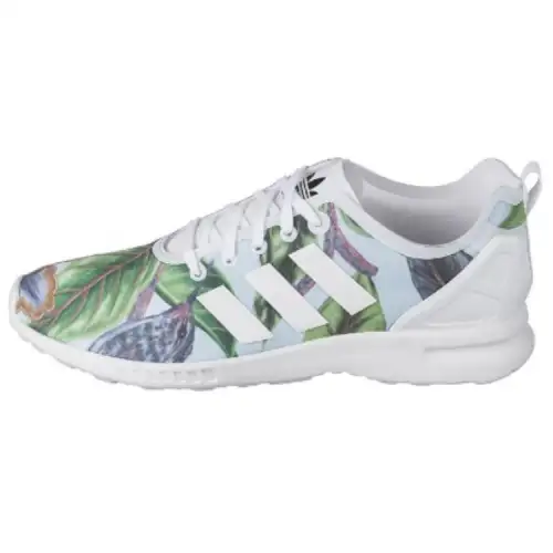 Adidas Originals ZX Flu Slip Resistant Abrasion Resistant Low top Running Shoes Women's White
