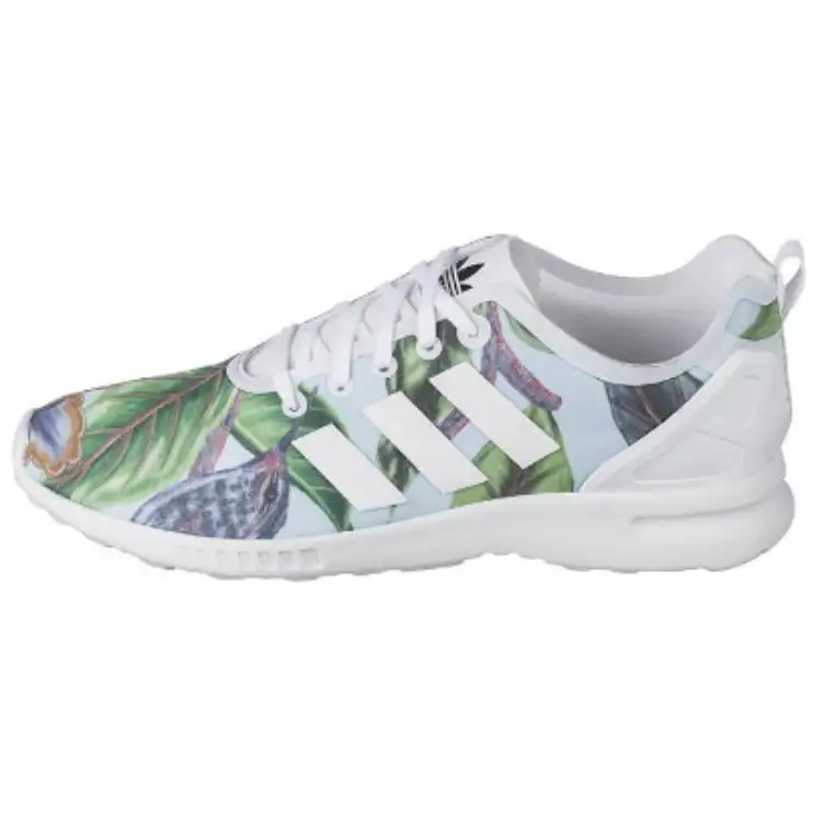 Adidas Originals ZX Flu Slip Resistant Abrasion Resistant Low top Running Shoes Women's White