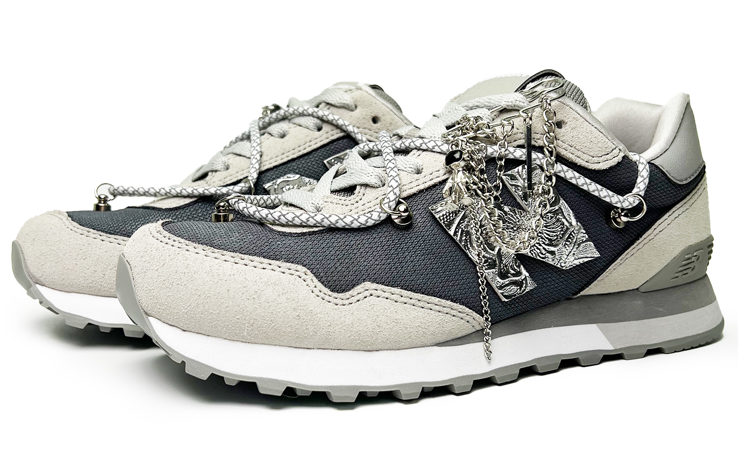 New Balance NB 515 Cushioning Slip Resistant Abrasion Resistant Breathable Low top Running Shoes Women’s Gray Silver