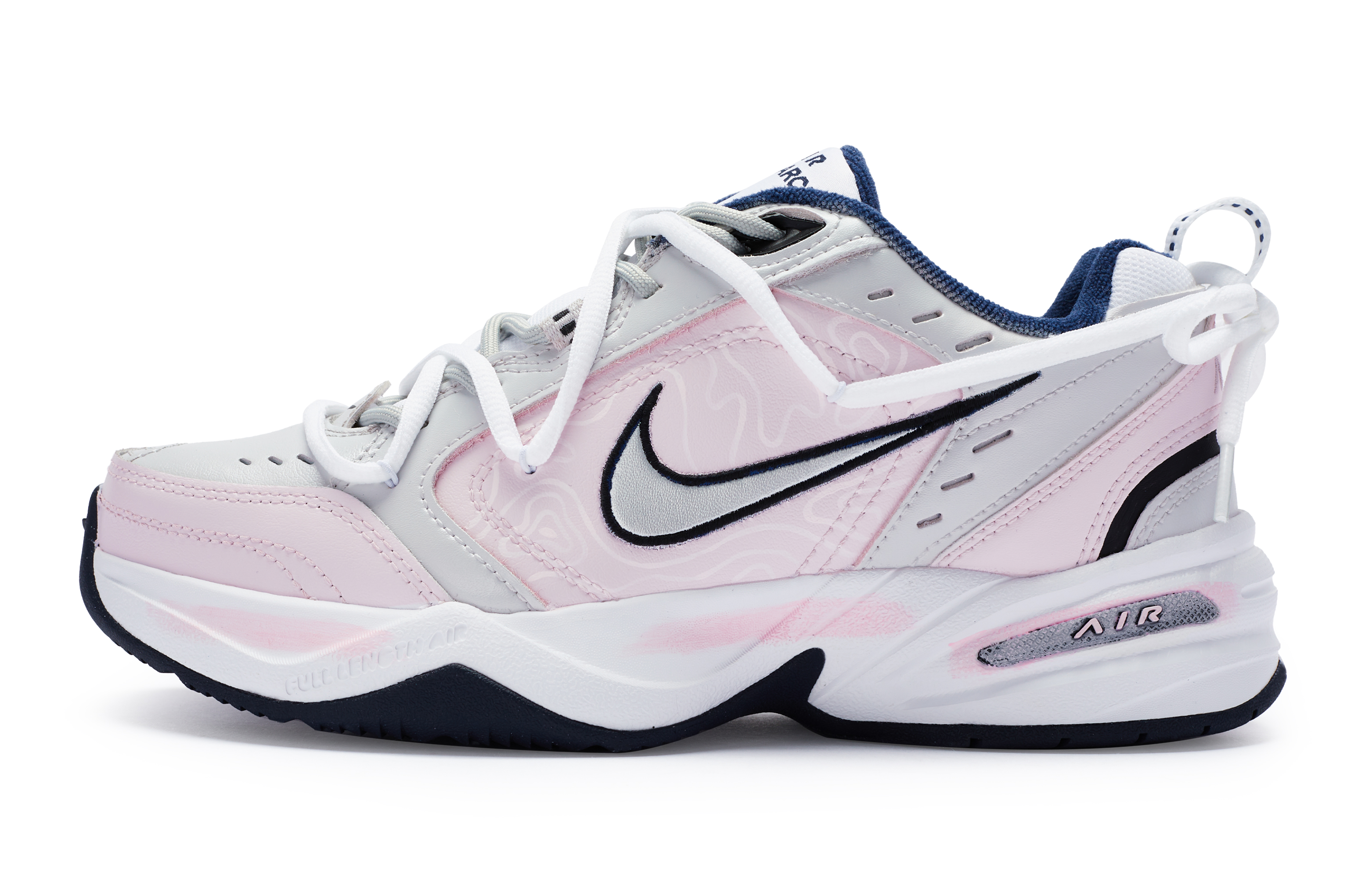 Nike Air Monarch 4 Synthetic Leather, Leather Slip Resistant Slip Resistant Low top Chunky Sneakers Unisex