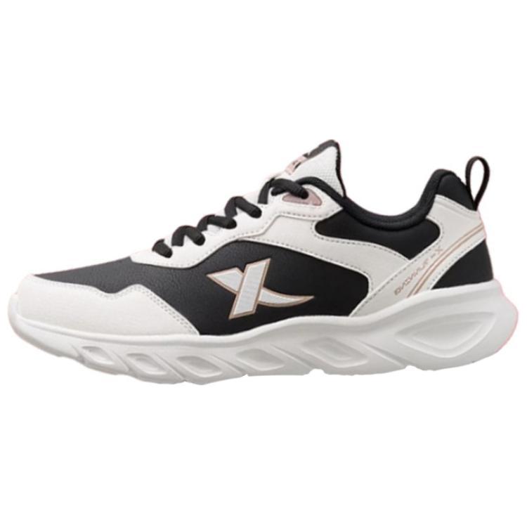 XTEP Cushioning Abrasion Resistant Cushioning, Wear Resistant Low top Running Shoes Women’s White Black