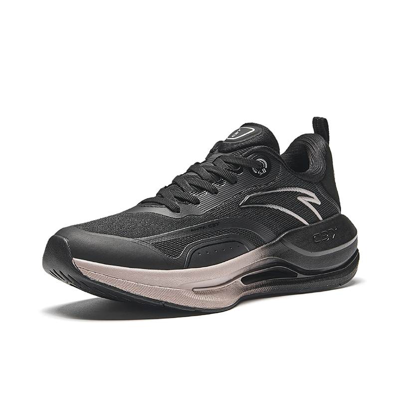 Anta Running Collection Slip Resistant Abrasion Resistant Low top Running Shoes Women’s Black Pink