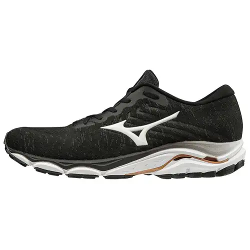 Mizuno Wave Inspire 16 Waveknit 'Black White Brown'