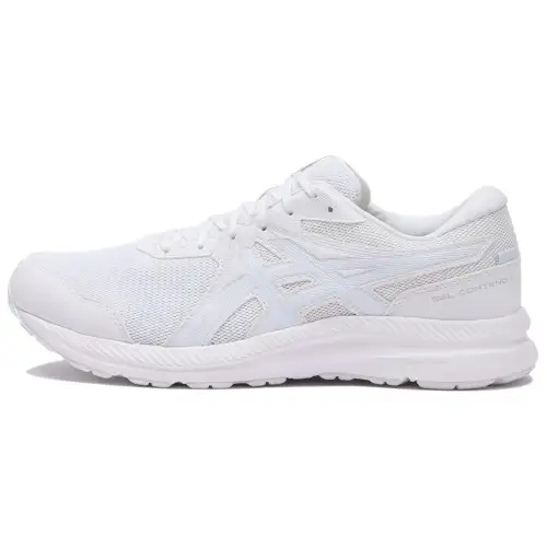 ASICS Gel Contend 7 Abrasion Resistant Low top Long Distance Running Sprint Running Shoes Men's White