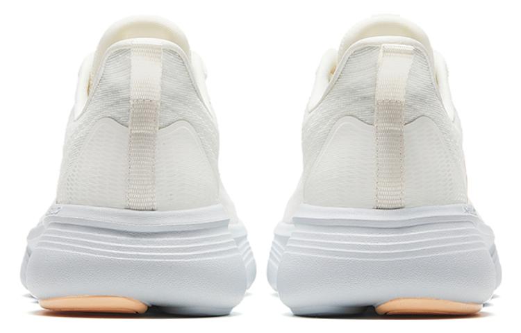 Anta Comfortable Round Toe Slip Resistant Cushioning Slip Resistant Cushioning Low top Running Shoes Women’s White