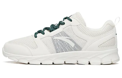 Anta Comfortable Cushioning Slip Resistant Abrasion Resistant Breathable Low top Running Shoes Men's White Green
