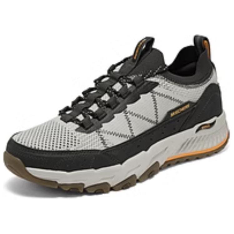 Skechers OUTDOOR MENS Comfortable Low top Outdoor Shoes Men’s Gray Yellow