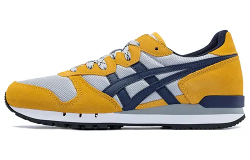 Onitsuka Tiger Alvarado Comfortable Cushioning Slip Resistant Abrasion Resistant Low top Shoe Unisex Yellow Gray Blue