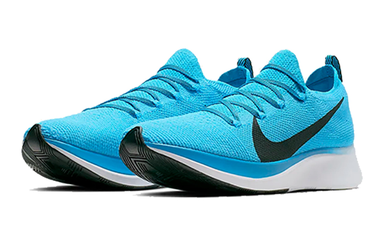 Мужские кроссовки Nike Zoom Fly 1 (сине-белые) — фото 2