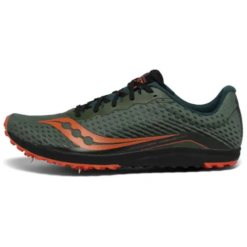 Saucony Running Shoes Men's Low Top Green Orange