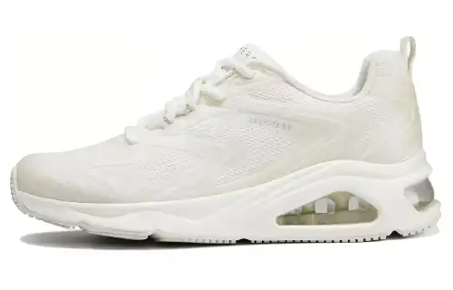 Skechers Mesh, Textile Low top Running Shoes Women's White