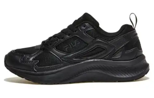 FILA Field Gauge Light Low top Running Shoes Unisex Black Korean Style