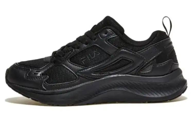 FILA Field Gauge Light Low top Running Shoes Unisex Black Korean Style