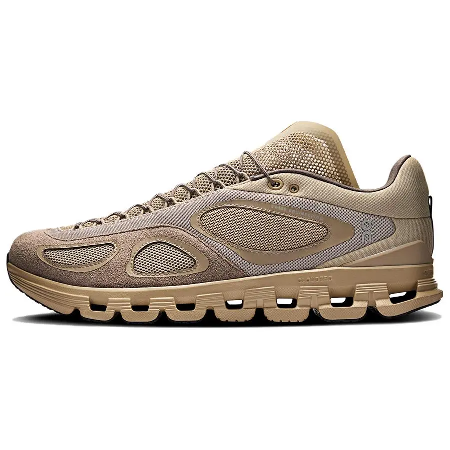 On x FKA Twigs Cloud X4 Comfortable Fabric Low top Running Shoes Men's Beige Brown