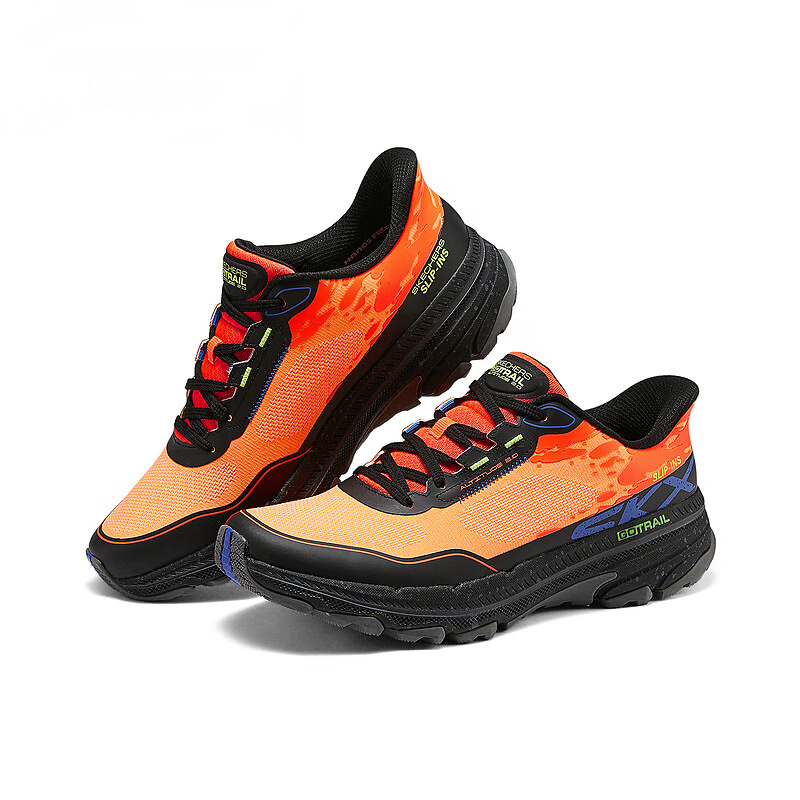 Skechers GO RUN Trail Altitude 2.0 Breathable Low top Outdoor Shoes Men’s Orange Black