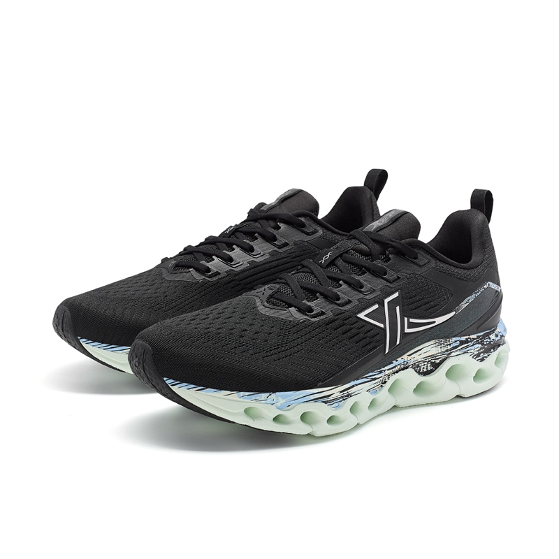 XTEP Cushioning Spin 11 Cushioning Abrasion Resistant Coverage Lightweight Low top Running Shoes Women’s Black