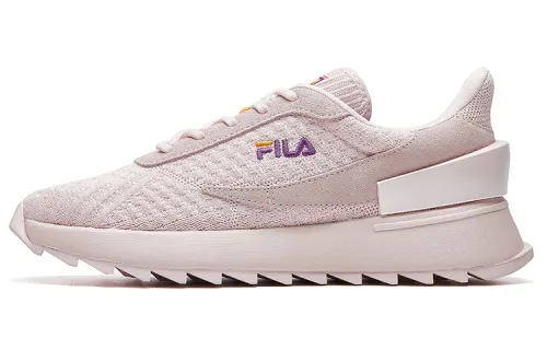 FILA FUSION PU, Textile Low top Running Shoes Women's Pu Mist Tender Powder