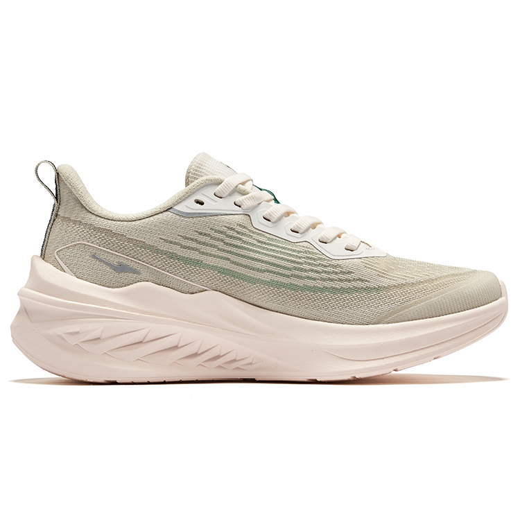 Erke Cushioning Abrasion Resistant Rebound Low top Casual Running Shoes Women’s White Green