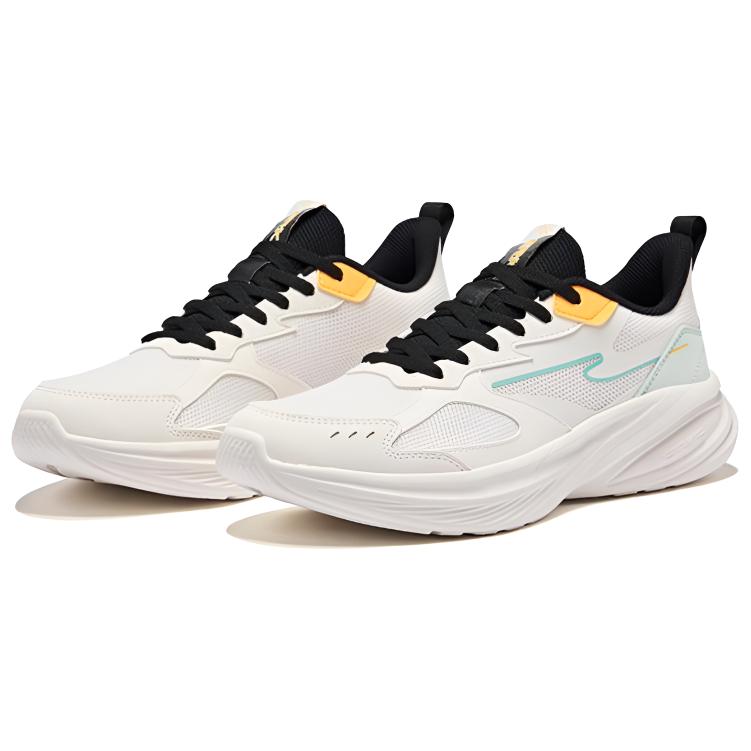 Erke Cushioning Slip Resistant Low top Casual Running Shoes Men’s White