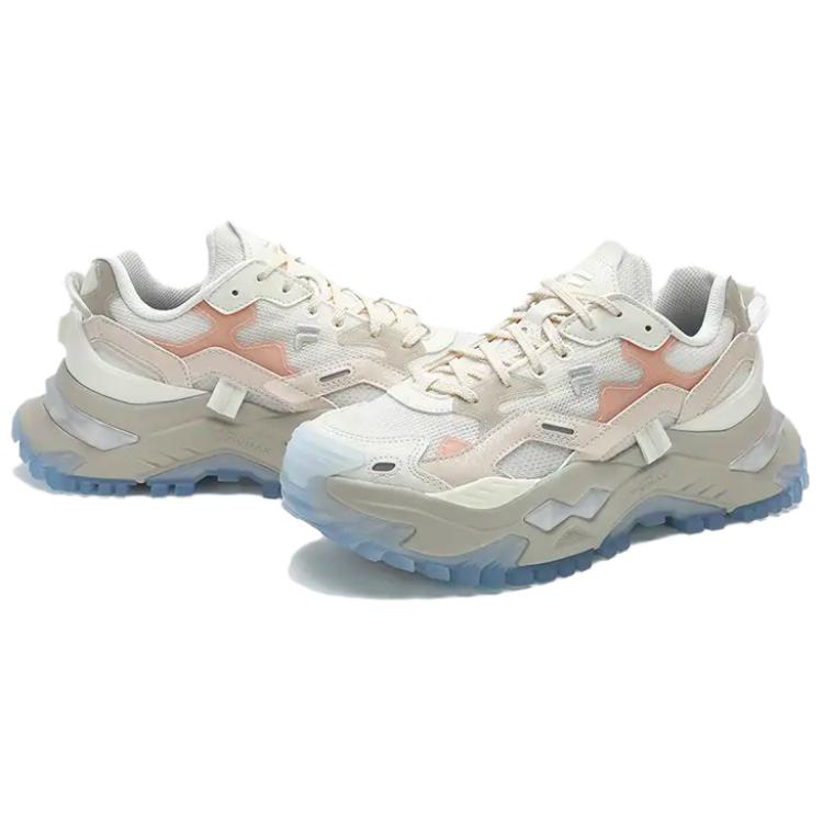 FILA FUSION Bianco Textile, Synthetic Leather Low top Running Shoes Women’s White Pink