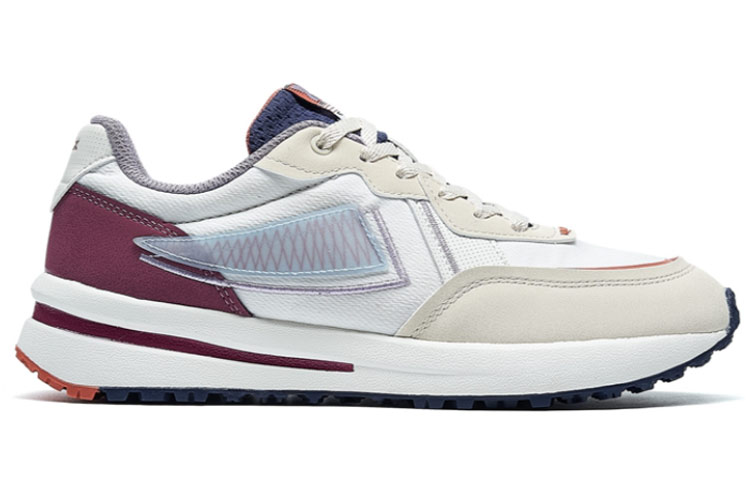 XTEP Shock Absorbers Slip Resistant Breathable Low top Running Shoes Women’s Beige Red