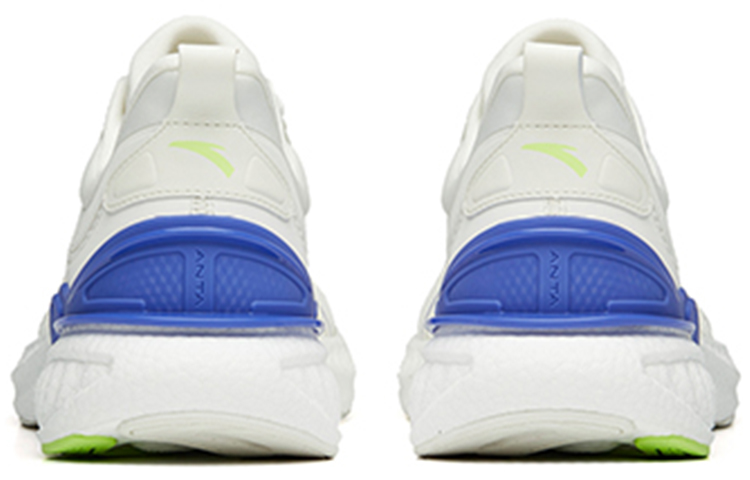Anta Cushioning Anti-Slip Wear-Resistant Breathability Low-Top Running Shoes Men’s White Green Purple Mesh