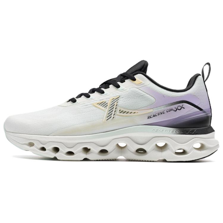 XTEP Fabric Slip Resistant Abrasion Resistant Low top Casual Running Shoes Women’s White Purple
