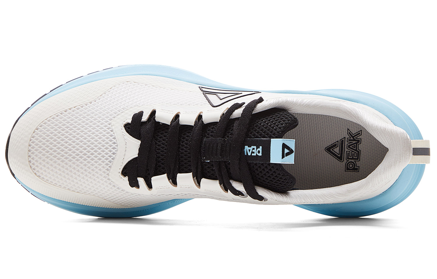 PEAK Cushioning Breathable Slip Resistant Cushioning Breathable Slip Resistant Low top Running Shoes Men’s White Blue