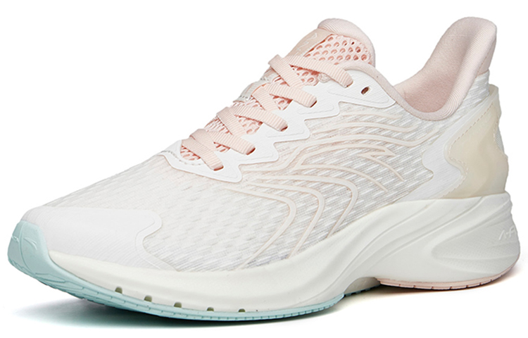 Anta Running Collection Comfortable Slip Resistant Low top Running Shoes Women’s Pink White