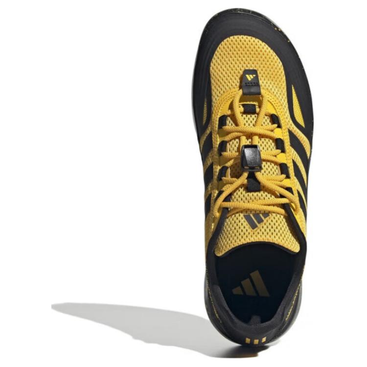 Adidas ROAMBOAT Abrasion Resistant Breathable Abrasion Resistant Breathable Low top Running Shoes Unisex Black Yellow